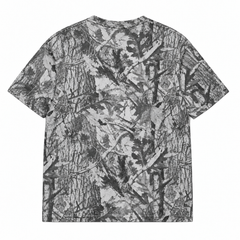 JESUS IS KING Oversized Vintage Camo Tee (White)