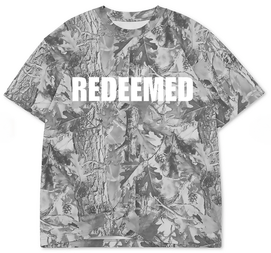 REDEEMED Oversized Vintage Grey Camo Box S/S Tee 7.5 OZ