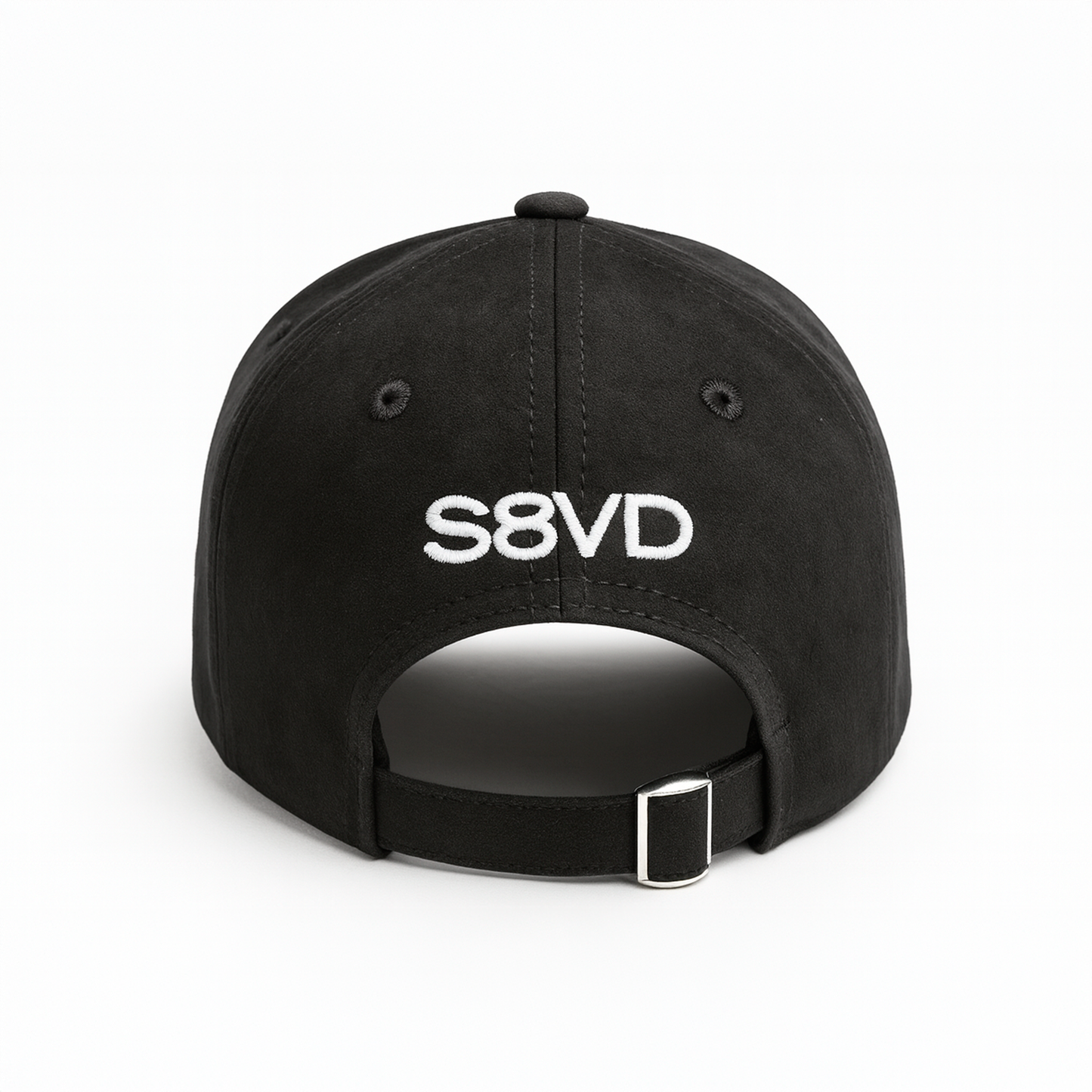 Premium Suede | Gamuza 5-Panel Hat – Cross & Psalm 16:1 Embroidery