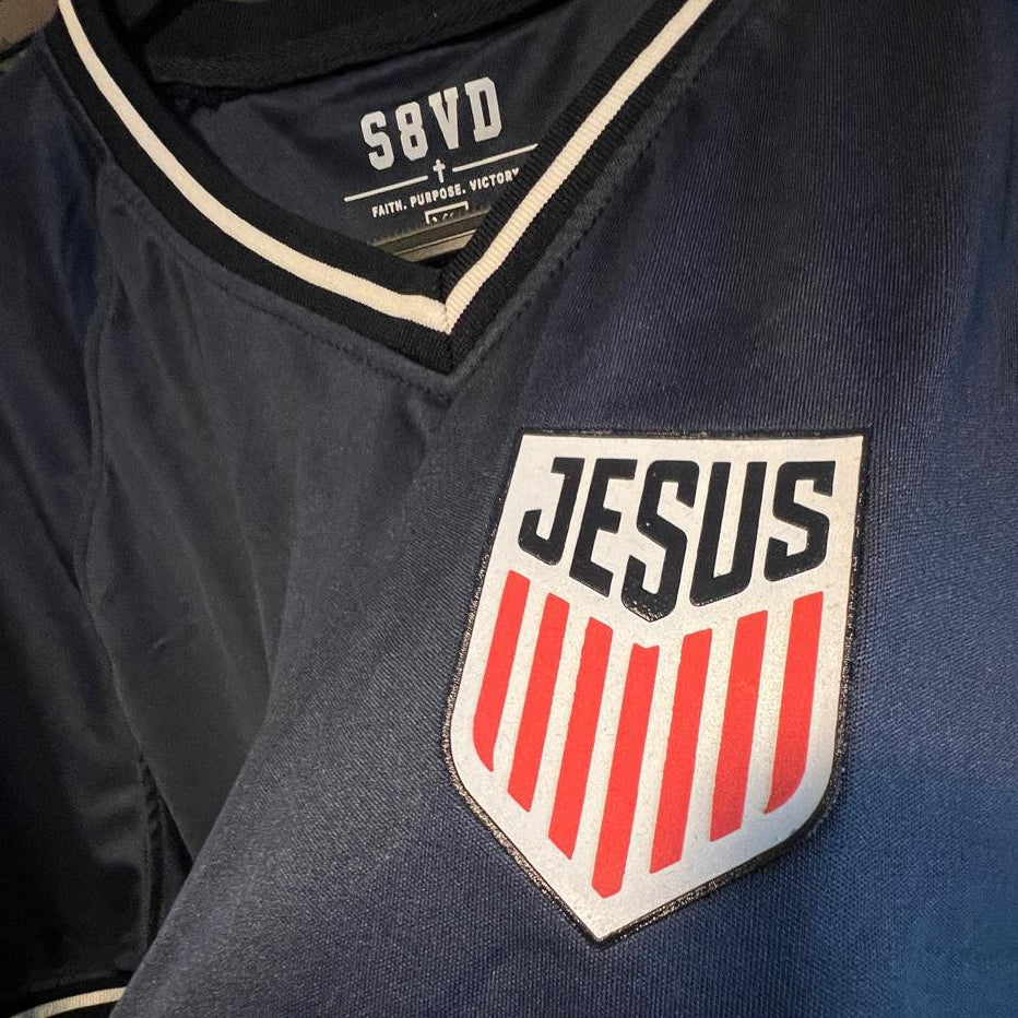 JESUS soccer jersey and shorts set, S8VD Athletics Collection, view 5