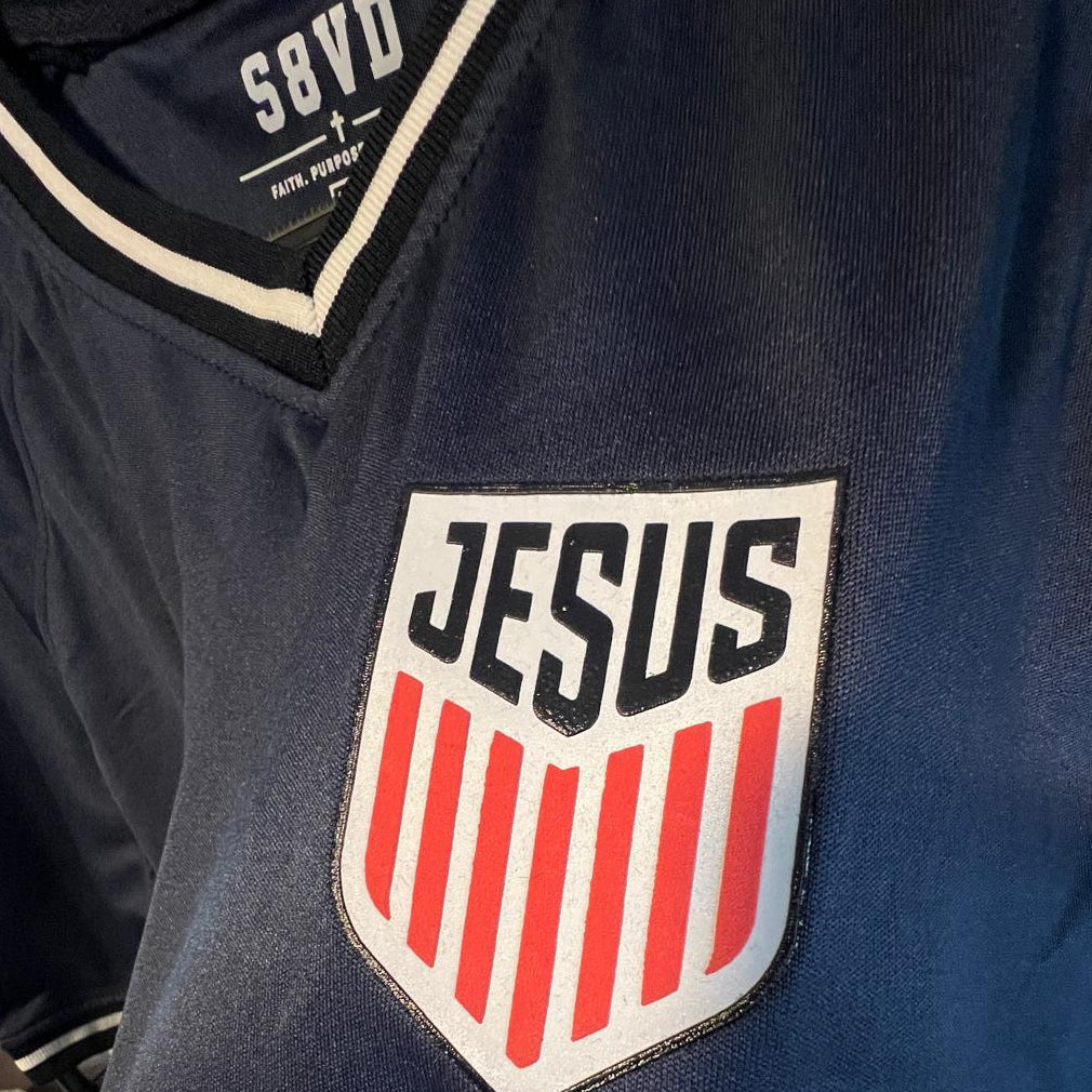 JESUS soccer jersey and shorts set, S8VD Athletics Collection, view 6